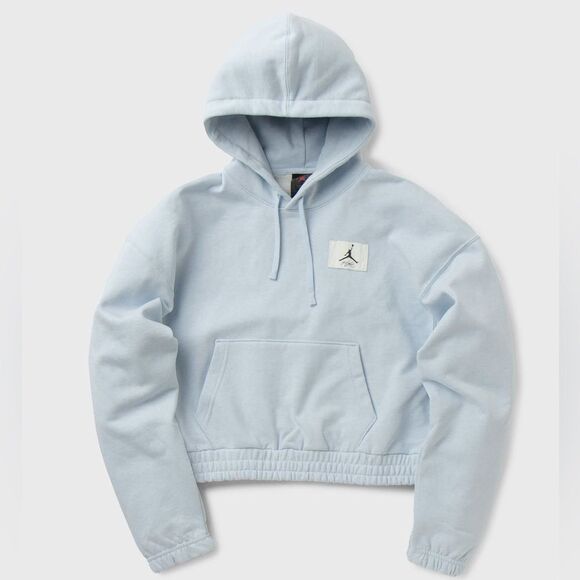 Jordan | Essential Loose Fit Fleece Hoodie in Baby Blue | 3X - Picture 1 of 9